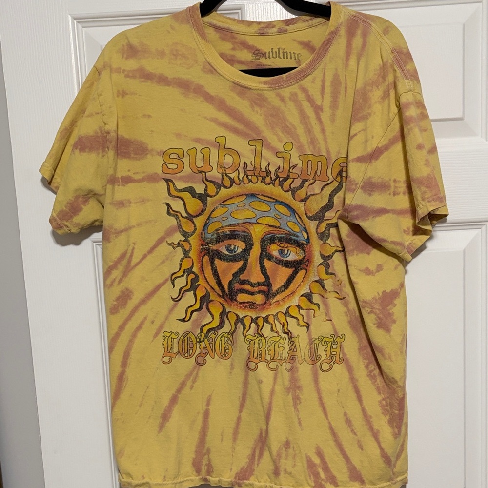 Sublime Yellow Tie-Dye Men's Shirt